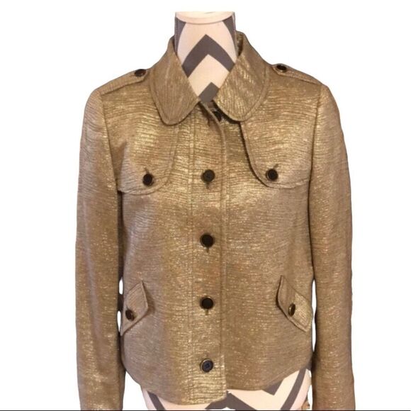 Per Se Gold Jacket Size 8 - Picture 1 of 6